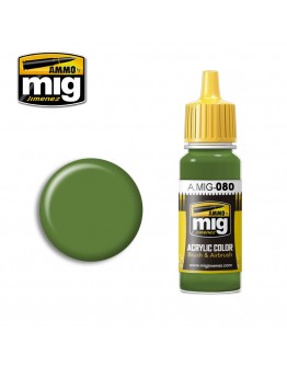 MIG AMMO ACRYLIC PAINT - A.MIG-0080 -BRIGHT GREEN (17ML)
