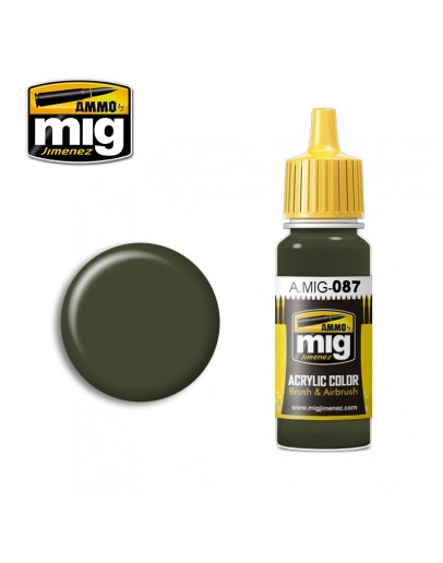 MIG AMMO ACRYLIC PAINT - A.MIG-0087 - RAL 6014 GELBOLIV (17ML)