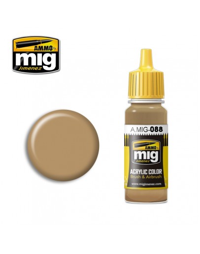 MIG AMMO ACRYLIC PAINT - A.MIG-0088 - KHAKI BROWN (17ML)