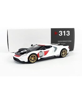 MINI GT 1/64 SCALE DIE-CAST MODEL CAR MGT00313 - 2021 FORD GT #98 KEN MILES HERITAGE EDITION - MGT00313