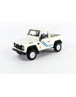 MINI GT 1/64 SCALE DIE-CAST MODEL CAR MGT00338 - LAND ROVER DEFENDER 90 PICKUP - WHITE - MGT00338