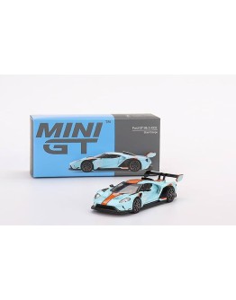 MINI GT 1/64 SCALE DIE-CAST MODEL CAR MGT00359 - FORD GT MK II #002 - BLUE/ORANGE - MGT00359