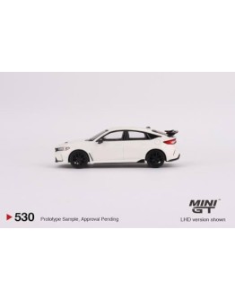 MINI GT 1/64 SCALE DIE-CAST MODEL CAR MGT00530 - HONDA CIVIC TYPE R - CHAMPIONSHIP WHITE - MGT00530