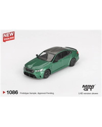 MINI GT 1/64 SCALE DIE-CAST MODEL CAR MGT01086R- BMW M5 [G90] 2024 ISLE OF MAN GREEN METALLIC - MGT01086R