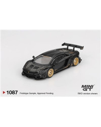 MINI GT 1/64 SCALE DIE-CAST MODEL CAR MGT01087R- LB WORKS LAMBORGHINI AVENTADOR LIMITED EDITION MATTE BLACK - MGT01087R