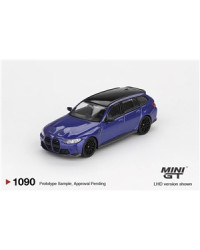 MINI GT 1/64 SCALE DIE-CAST MODEL CAR MGT01090R- BMW M3 COMPETITION TOURING PORTIMAO BLUE METALLIC - MGT01090R