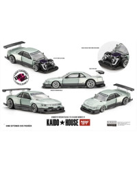MINI GT 1/64 KAIDO HOUSE SCALE DIE-CAST MODEL CAR MGTKHMG232 - NISSAN SILVIA S13 R KAIDO WORKS V1 - MGTKHMG232