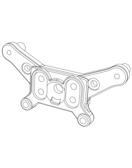 MJX RC SPARE PART - 14170B - Front Shock Tower