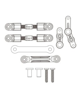 MJX RC SPARE PART - 14430B - 1/14 Steering Assembly