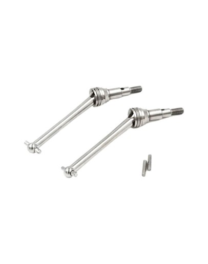 MJX RC 1/16 SCALE BRUSHLESS REMOTE CONTROL CAR SPARE PARTS - 16410 -METAL FRONT CVD SHAFTS [PAIR] FOR MJX16207-16210