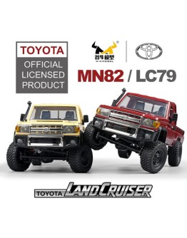 MN MODEL 1/12 SCALE REMOTE CONTROL RTR 4WD CRAWLER - MN82R - TOYOTA LC79 LAND CRUISER (RED)