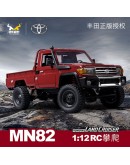MN MODEL 1/12 SCALE REMOTE CONTROL RTR 4WD CRAWLER - MN82R - TOYOTA LC79 LAND CRUISER (RED)