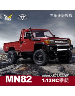 MN MODEL 1/12 SCALE REMOTE CONTROL RTR 4WD CRAWLER - MN82R - TOYOTA LC79 LAND CRUISER (RED)