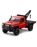 MN MODEL 1/12 SCALE REMOTE CONTROL RTR 4WD CRAWLER - MN82TR - TOYOTA LC79 LAND CRUISER W/CRANE ATTACHMENT (RED)