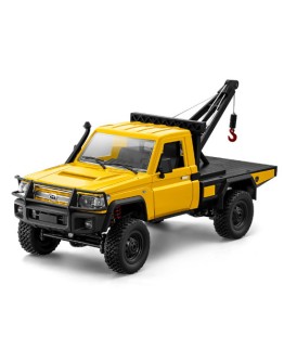 MN MODEL 1/12 SCALE REMOTE CONTROL RTR 4WD CRAWLER - MN82TY - TOYOTA LC79 LAND CRUISER W/CRANE ATTACHMENT (YELLOW)