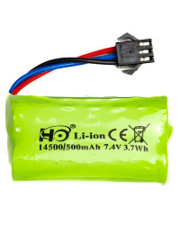 MN MODEL 1/12 SCALE REMOTE CONTROL RTR CARS - MNE011 BATTERY Li-ion 500mAh 7.4V 3.7Wh 3 PIN
