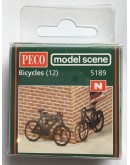 MODELSCENE PLASTIC KITS - N SCALE - MS5189 - BICYCLES [12] -MS5189