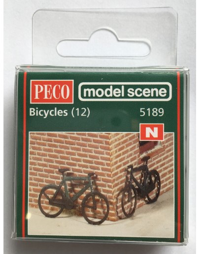 MODELSCENE PLASTIC KITS - N SCALE - MS5189 - BICYCLES [12] -MS5189