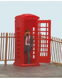 MODELSCENE PLASTIC KITS - OO/HO SCALE - MS5005 - PHONE BOX MS5005