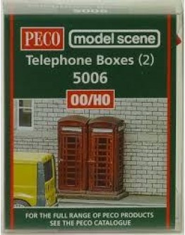 MODELSCENE PLASTIC KITS - OO/HO SCALE - MS5006 - PHONE BOXES MS5006