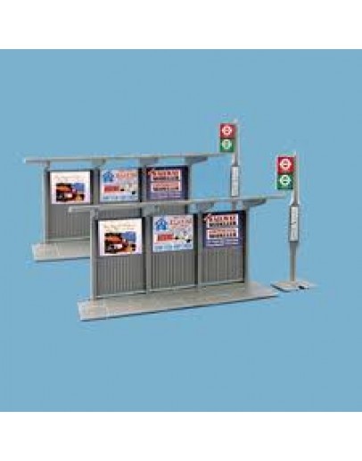 MODELSCENE PLASTIC KITS - OO/HO SCALE - MS5007 - BUS STOP MS5007