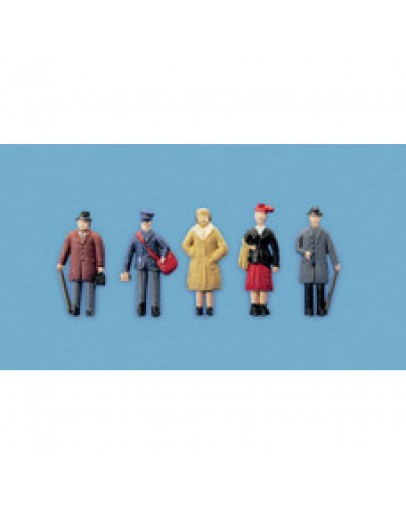 MODELSCENE PLASTIC KITS - OO/HO SCALE - MS5058 - Passengers Standing, Set B