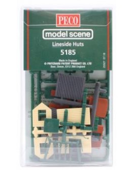 MODELSCENE PLASTIC KITS - N SCALE - MS5185 - LINESIDE HUTS [2] -MS5185
