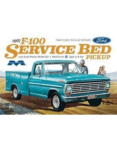 MOEBIUS MODELS 1/25 PLASTIC MODEL CAR 1239 1967 FORD F-100 SERVICE BED PICKUP MOE1239