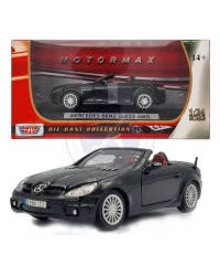 MOTOR MAX 1/24 DIE CAST AUTO - 73292 2004 MERCEDES-BENZ SLK55 AMG - BLACK - MX73292