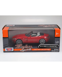 MOTOR MAX 1/24 DIE CAST AUTO - 73349 2010 BMW E89 Z4 ROADSTER - RED - MX73349