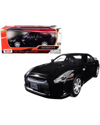 MOTOR MAX 1/24 DIE CAST AUTO - 73384 2008 NISSAN GT-R R35 - BLACK - MX73384