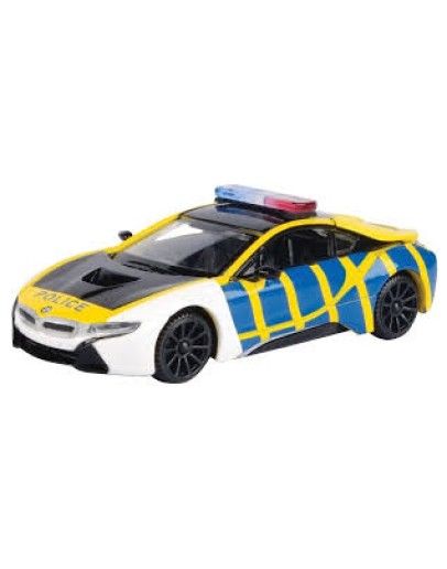 MOTOR MAX 1/43 DIE-CAST CAR 79484 POLICE CAR BMW 8 COUPE MX79484