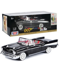 MOTOR MAX 1/18 DIE CAST AUTO 79831 - 007 JAMES BOND COLLECTION - 1957 CHEVROLET BEL AIR CONVERTIBLE MX79831