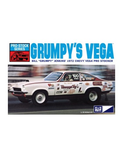 MPC 1/25 SCALE PLASTIC MODEL KIT - 877 - BILL GRUMPY JENKINS 1972 PRO STOCK SERIES CHEVROLET VEGA  MPC877