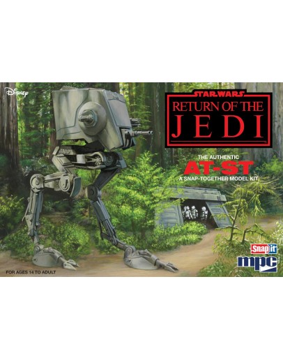 MPC SCALE PLASTIC MODEL STAR WARS KIT - 966 RETURN OF THE JEDI AT-ST SNAP TOGETHER KIT MPC966