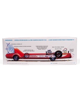MPC 1/25 SCALE PLASTIC MODEL KIT - 970 - RAMCHARGER DRAGSTER AND ADVANCED DESIGN TRANSPORT TRUCK MPC970