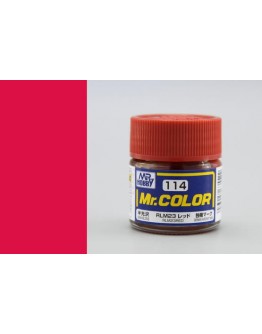 MR HOBBY MR COLOR LACQUER - C-114 Semi-Gloss RLM23 Red