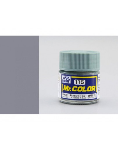 MR HOBBY MR COLOR LACQUER - C-115 Semi-Gloss RLM65 Light Blue