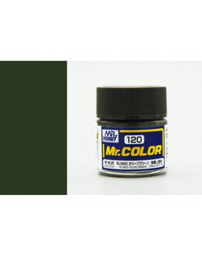 MR HOBBY MR COLOR LACQUER - C-120 Semi-Gloss RLM80 Olive Green (German Aircraft)