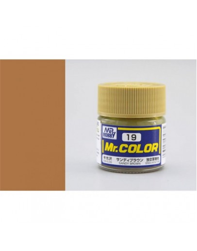 MR HOBBY MR COLOR LACQUER - C-019 Semi-Gloss Sandy Brown