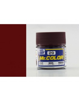 MR HOBBY MR COLOR LACQUER - C-029 Semi-Gloss Hull Red (Cocoa Brown)