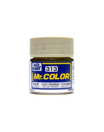 MR HOBBY MR COLOR LACQUER - C-313 Semi-Gloss Yellow (Federal Standard 33531)