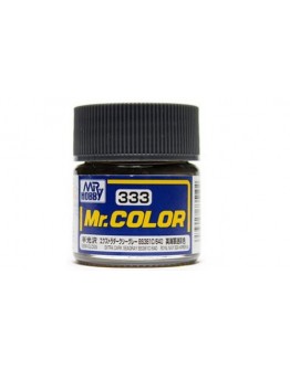 MR HOBBY MR COLOR LACQUER - C-333 Semi-Gloss Extra Dark SeaGray (BS381C/640) 