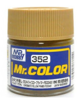 MR HOBBY MR COLOR LACQUER - C-352 Flat 75% Chromate Yellow Primer (Federal Standard 33481)