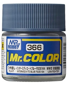 MR HOBBY MR COLOR LACQUER - C-366 Flat Intermediate Blue (Federal Standard FS35164)