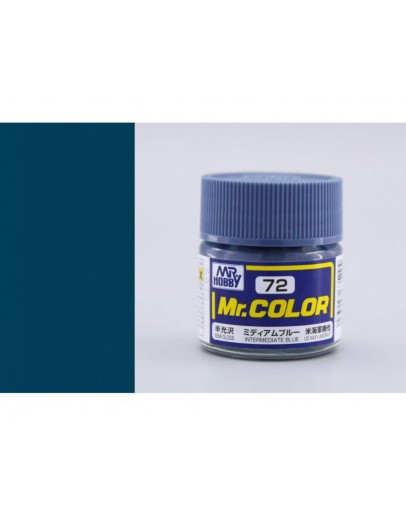 MR HOBBY MR COLOR LACQUER - C-072 Semi-Gloss Intermediate Blue