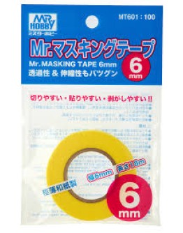 MR HOBBY - 601 MASKING TAPE 6MM GNMT601