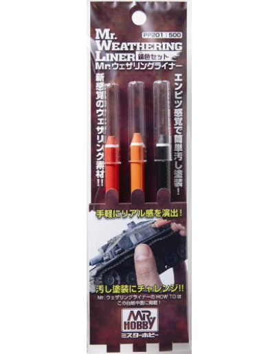 MR HOBBY - PP201 - Mr Weathering Liner Rust Set