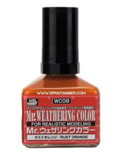 MR HOBBY - WC08 - Mr Weathering Color Rust Orange Wash (40ml)