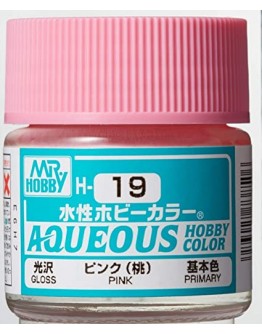 MR HOBBY AQUEOUS PAINT - H-019 Gloss Pink